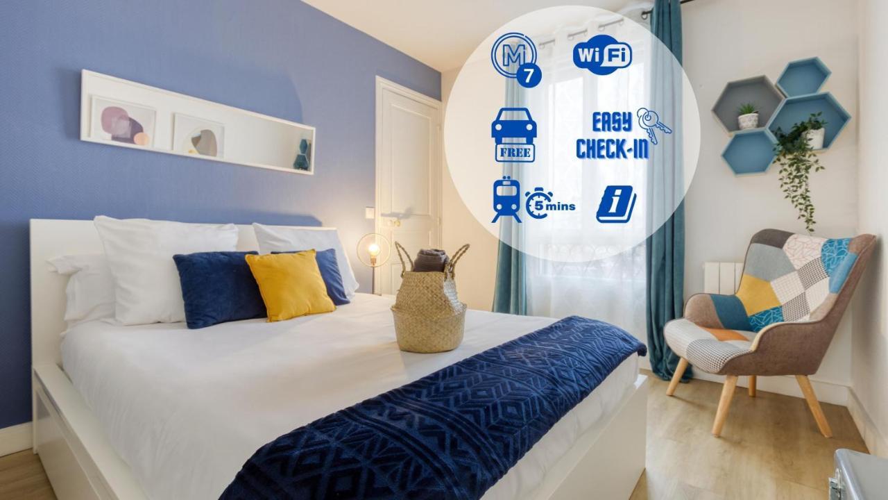 Bee Home Metro 7 + Rer C + Easy Check-In + Parking Ivry-sur-Seine Ngoại thất bức ảnh